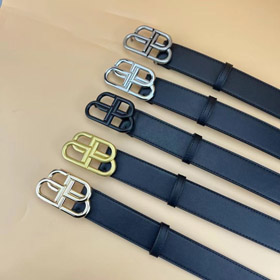 Balenciaga Calfskin Belt with Metal Logo-6033  