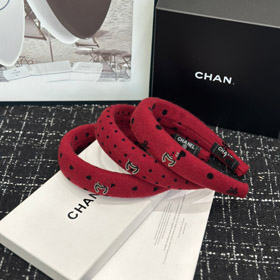 Chanel's new polka dot letter headband with wide brim-6262  